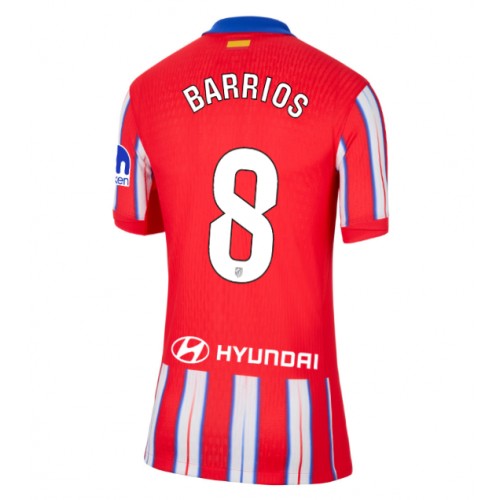 Dres Atletico Madrid Pablo Barrios #8 Domaci za Žensko 2024-25 Kratak Rukav